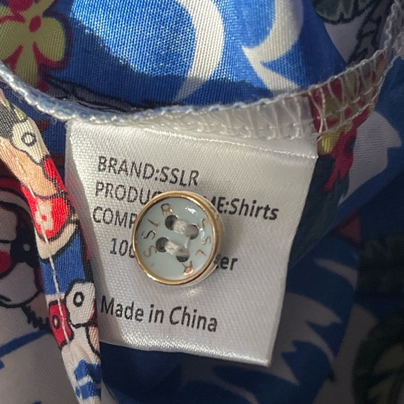 SSLR Mens Collection Hawaiian Shirt Christmas Santa Surf Beach Sz XL - Picture 4 of 4